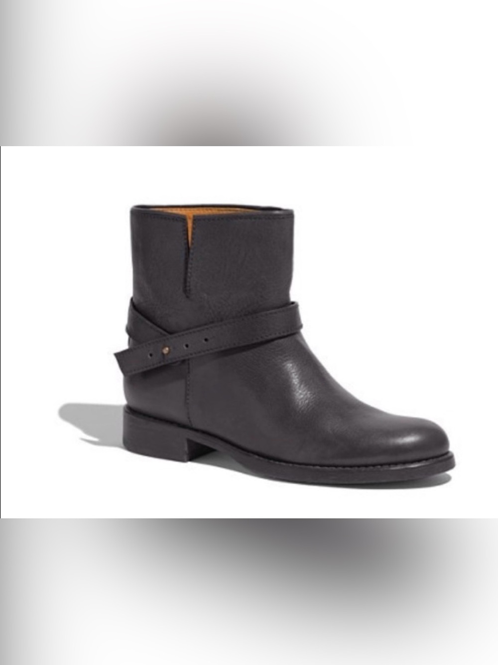 Madewell The Biker Leather Boot Black Size 7